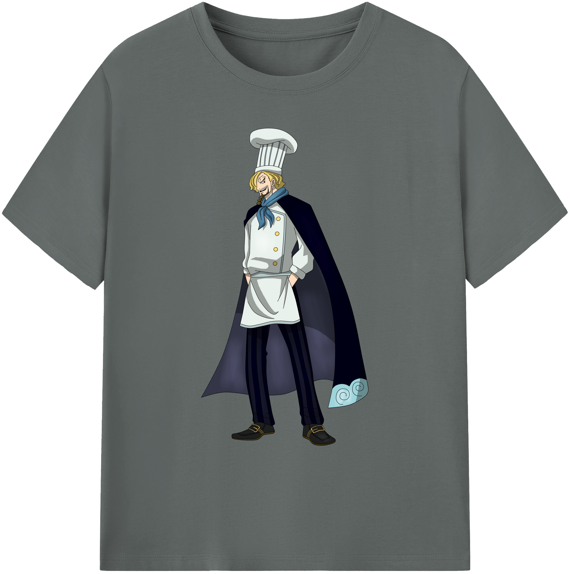 （画像用） ワンピース サンジ ONE PIECE Sanji 綿100％ メンズ半袖Tシャツ｜肌触りやわらか＆通気性